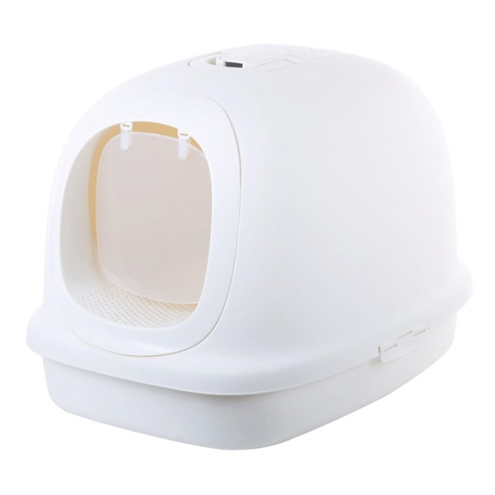 自動清掃機能付きドーム型猫用トイレ ホワイト Amazon | 猫 トイレ ドーム型 大型 猫用トイレ本体 フード付き猫